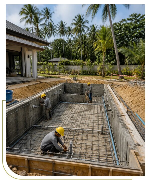 Строительство бассейнов на Пхукете для клиентов из Сочи